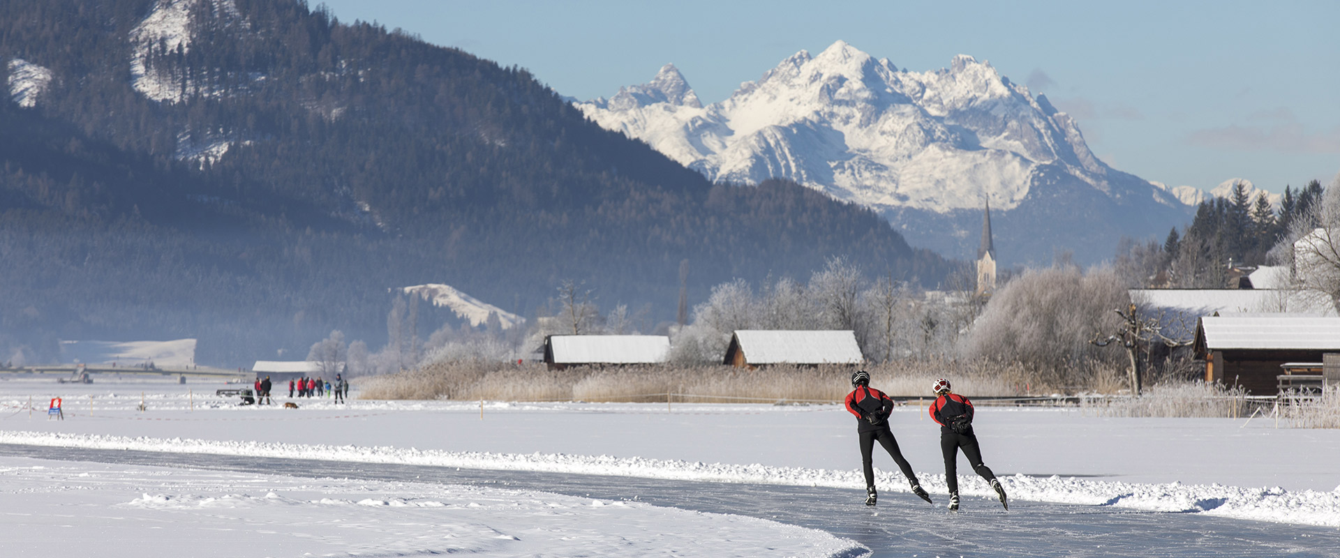 Eislaufen Weissensee Aparthotel Österreich