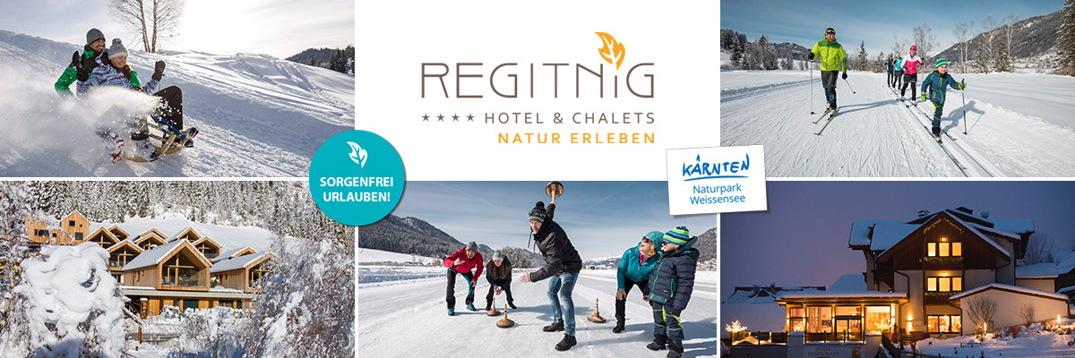 REGITNIG Hotel & Chalets - Winterurlaub Apart-Hotel Weissensee Kärnten